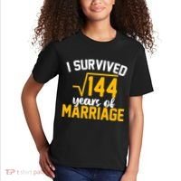I Survived 144 Years Of Marriage Kids T-Shirt thumb 2