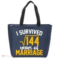 I Survived 144 Years Of Marriage Tote Bag thumb 0