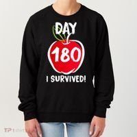 I Survived 180 Days Last Day Of School Women's Sweatshirt thumb 0