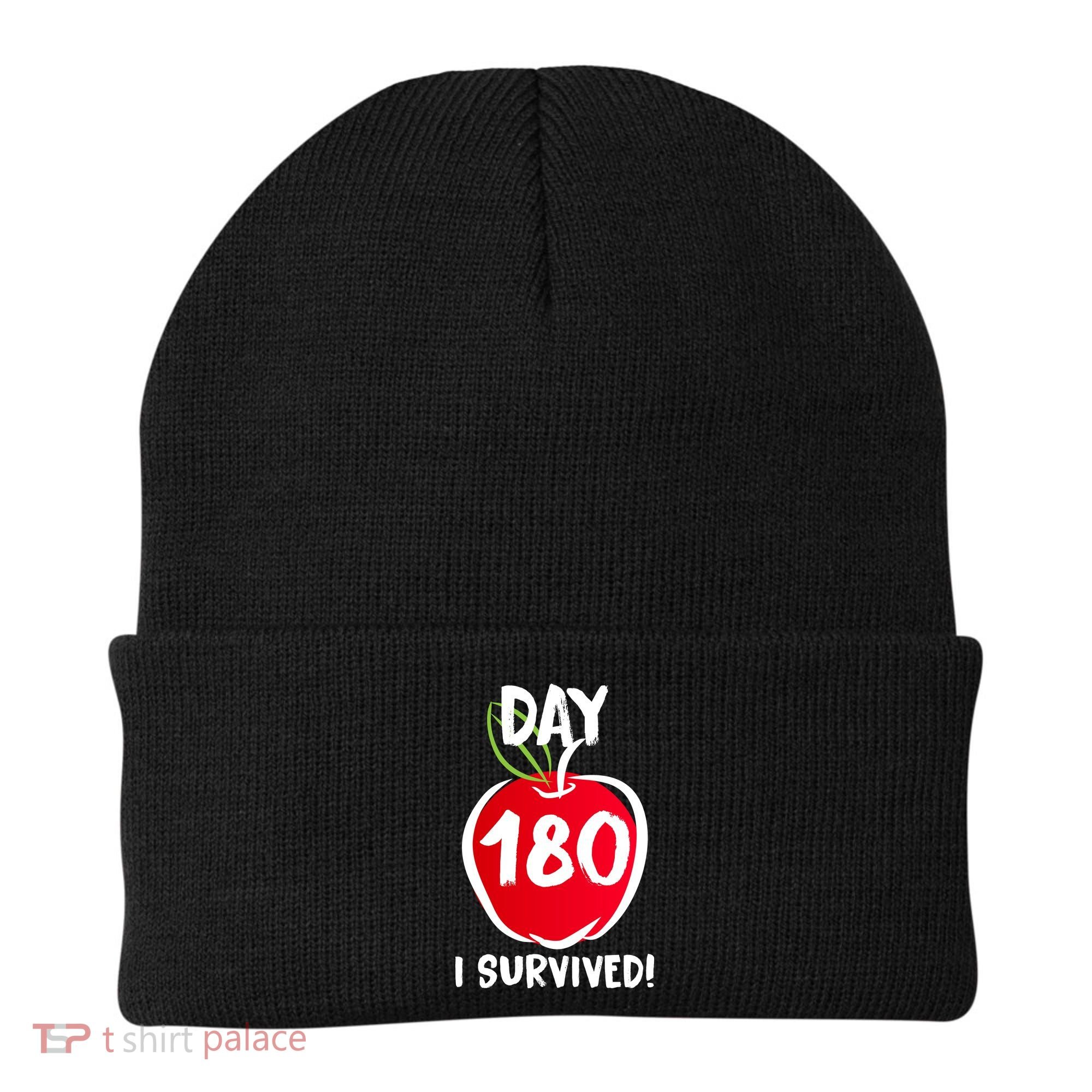 I Survived 180 Days Last Day Of School Beanie