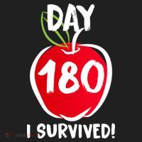 I Survived 180 Days Last Day Of School Hat thumb 2