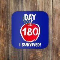 I Survived 180 Days Last Day Of School Coaster thumb 0
