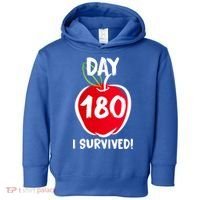 I Survived 180 Days Last Day Of School Toddler Hoodie thumb 0