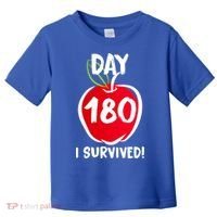 I Survived 180 Days Last Day Of School Toddler T-Shirt thumb 0