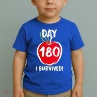 I Survived 180 Days Last Day Of School Toddler T-Shirt thumb 2