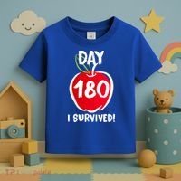 I Survived 180 Days Last Day Of School Toddler T-Shirt thumb 3