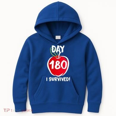 I Survived 180 Days Last Day Of School Kids Hoodie
