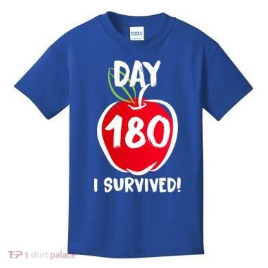 I Survived 180 Days Last Day Of School Kids T-Shirt