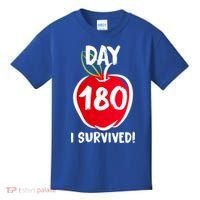 I Survived 180 Days Last Day Of School Kids T-Shirt thumb 0
