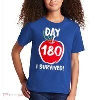 I Survived 180 Days Last Day Of School Kids T-Shirt thumb 2