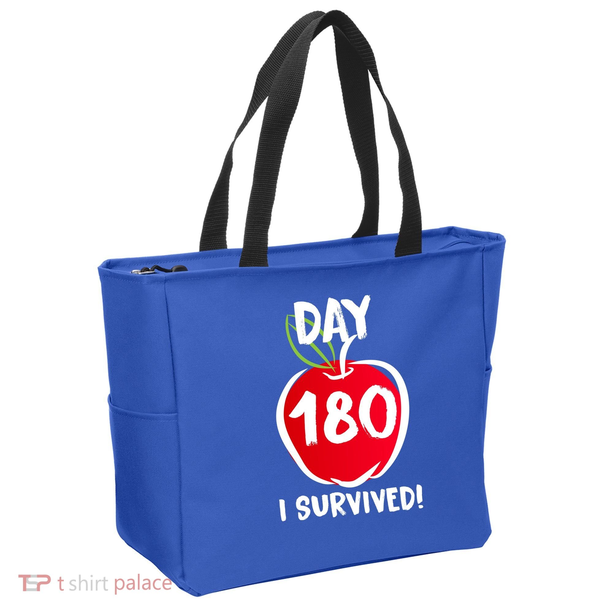 I Survived 180 Days Last Day Of School Tote Bag