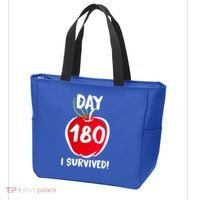 I Survived 180 Days Last Day Of School Tote Bag thumb 3