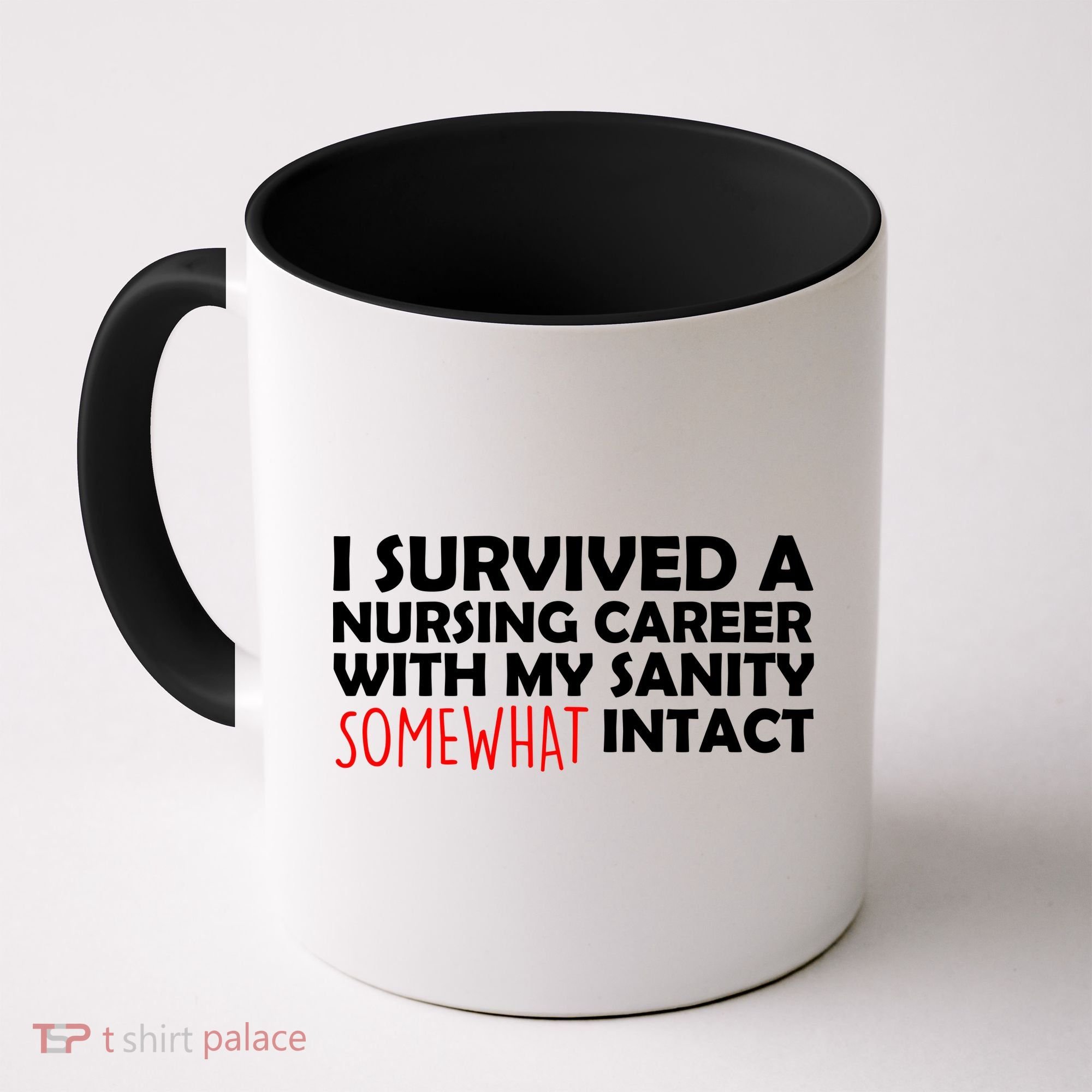 I Survived A Nursing Career With My Sanity Somewhat Intact Coffee Mug