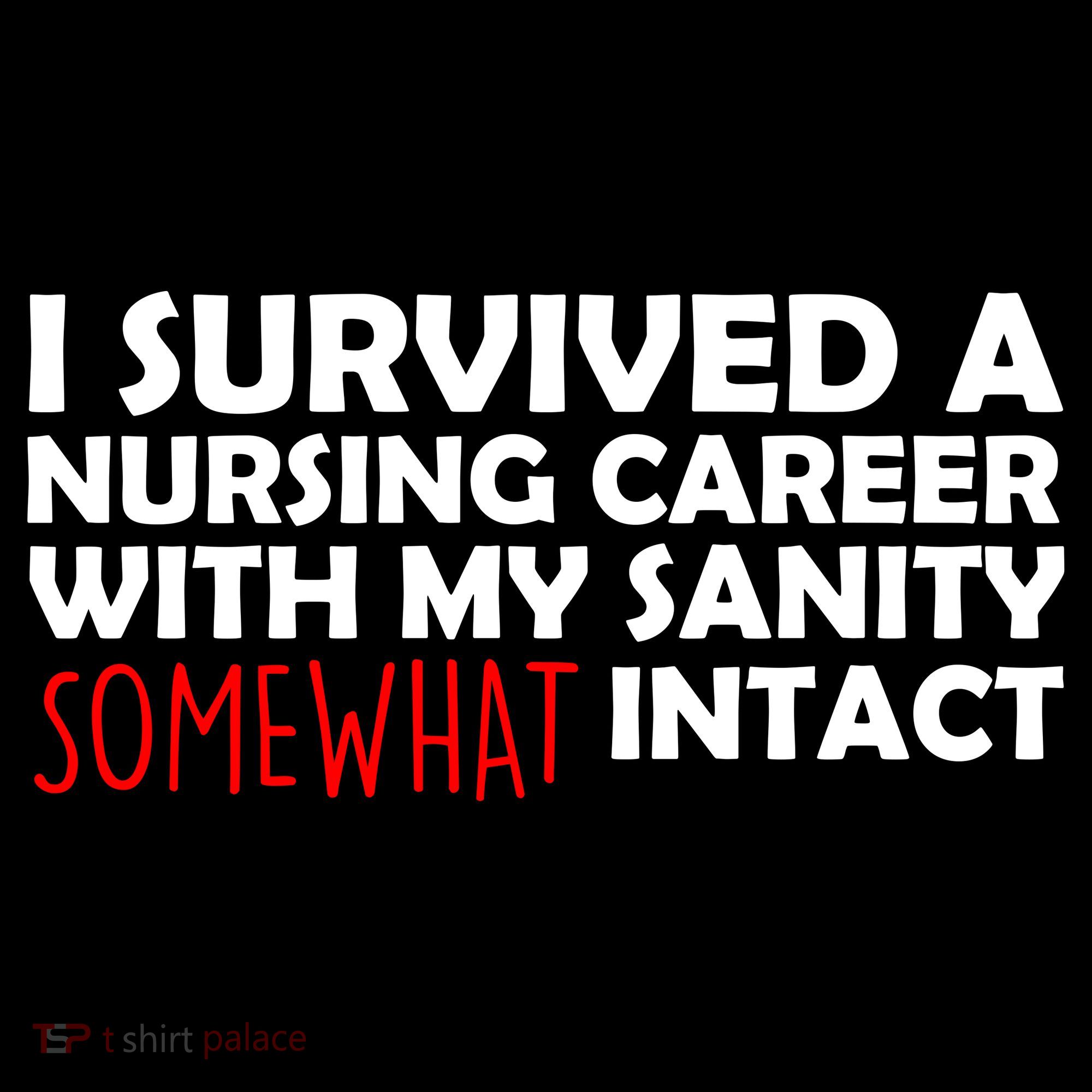 I Survived A Nursing Career With My Sanity Somewhat Intact Women's Hoodie