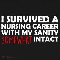 I Survived A Nursing Career With My Sanity Somewhat Intact Mousepad thumb 1