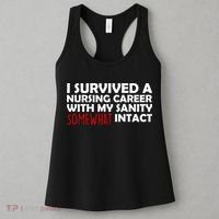 I Survived A Nursing Career With My Sanity Somewhat Intact Women's Tank Top thumb 3