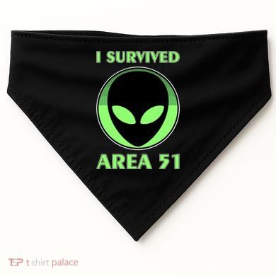 I Survived Area 51 USA-Made Doggie Bandana