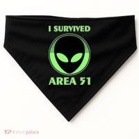 I Survived Area 51 USA-Made Doggie Bandana thumb 0