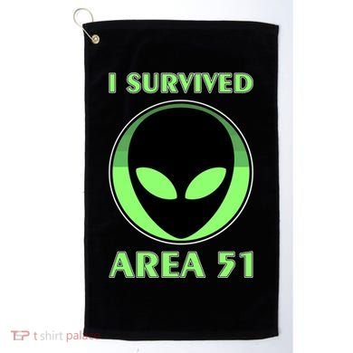I Survived Area 51 Golf Towel