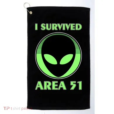 I Survived Area 51 Golf Towel