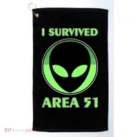 I Survived Area 51 Golf Towel thumb 0