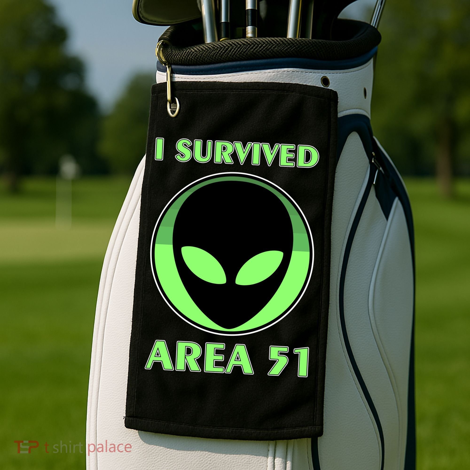 I Survived Area 51 Golf Towel