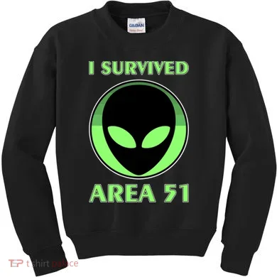I Survived Area 51 Kids Sweatshirt