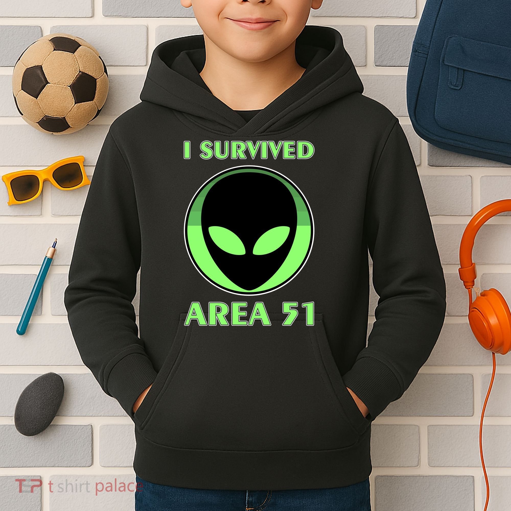 I Survived Area 51 Kids Hoodie