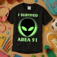 I Survived Area 51 Kids T-Shirt thumb 3