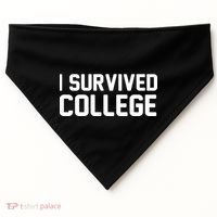 I Survived College USA-Made Doggie Bandana thumb 0