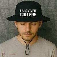 I Survived College Bucket Hat thumb 2