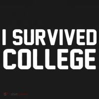 I Survived College Tall Sweatshirt thumb 2