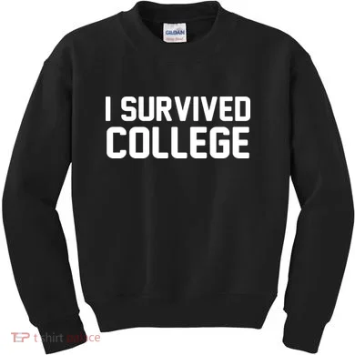 I Survived College Kids Sweatshirt