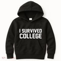 I Survived College Kids Hoodie thumb 0