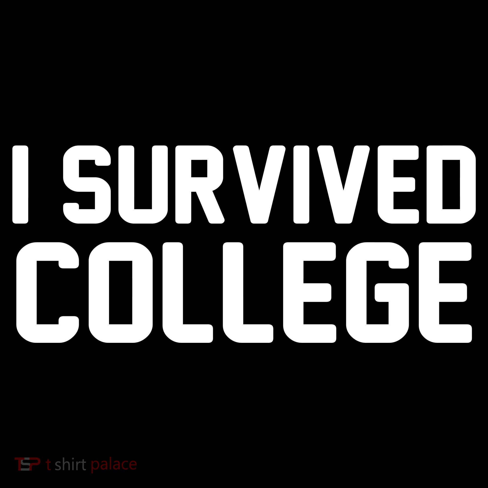 I Survived College Kids Long Sleeve Shirt