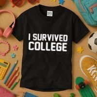 I Survived College Kids T-Shirt thumb 3