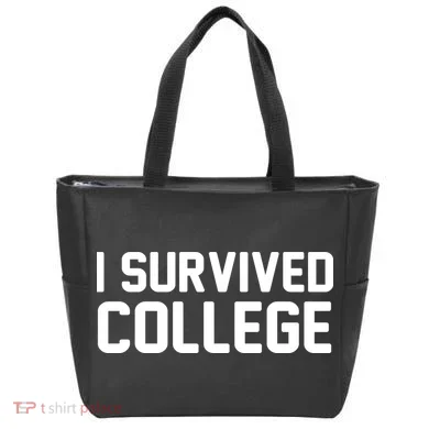 I Survived College Tote Bag