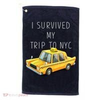 I Survived My Trip To NYC Golf Towel thumb 0