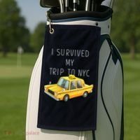 I Survived My Trip To NYC Golf Towel thumb 2