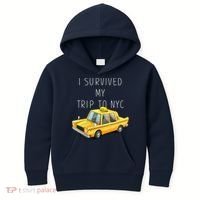 I Survived My Trip To NYC Kids Hoodie thumb 0