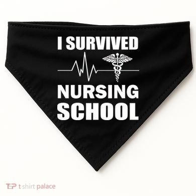 I Survived Nursing School USA-Made Doggie Bandana