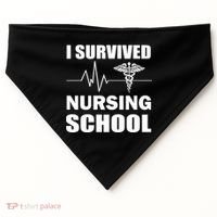 I Survived Nursing School USA-Made Doggie Bandana thumb 0
