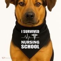 I Survived Nursing School USA-Made Doggie Bandana thumb 1