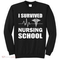 I Survived Nursing School Sweatshirt thumb 0