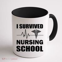 I Survived Nursing School Coffee Mug thumb 1