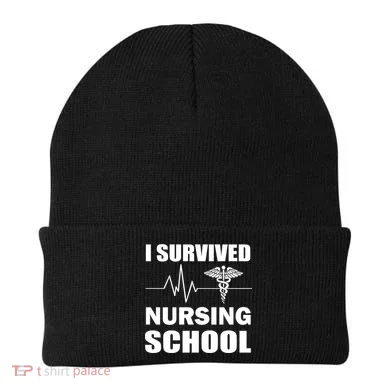 I Survived Nursing School Beanie