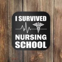 I Survived Nursing School Coaster thumb 0