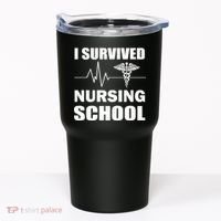I Survived Nursing School Tumbler thumb 0