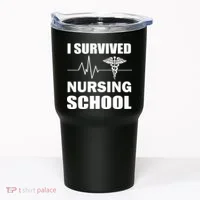 I Survived Nursing School Tumbler thumb 0