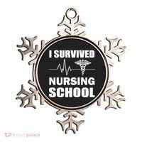 I Survived Nursing School Ornament thumb 0